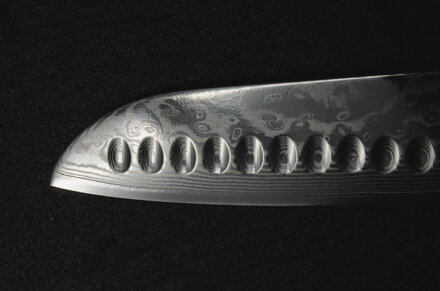 KATFINGER | Damaškový nůž Santoku 7" (17,8cm) | černý | KF102