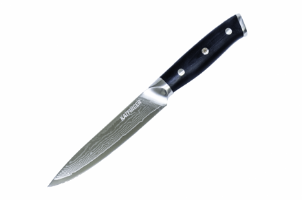 KATFINGER | Damaškový nůž univerzální 5" (12,7cm) | černý | KF106