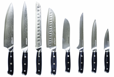 KATFINGER | Profi | sada damaškových nožů 8ks | KFs005