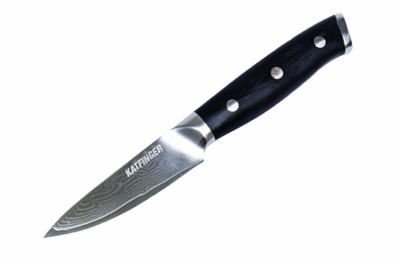 KATFINGER | Damaškový nůž na zeleninu 3,5" (8,9cm) | černý | KF107